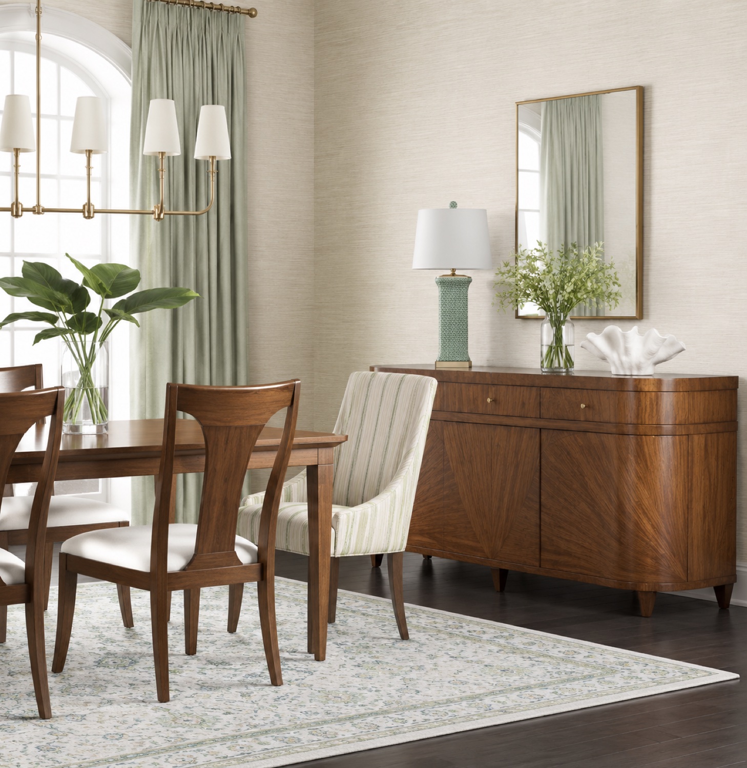 AI rendering with furniture selections