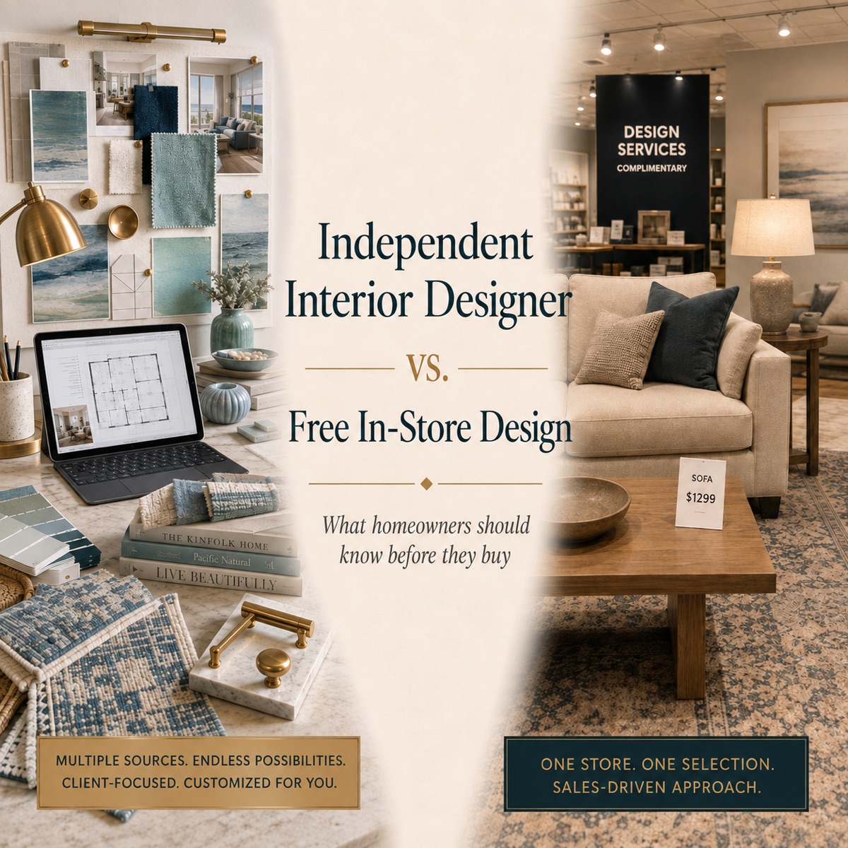 Free In-Store Designer or Independent Interior Designer: What's the Difference?
