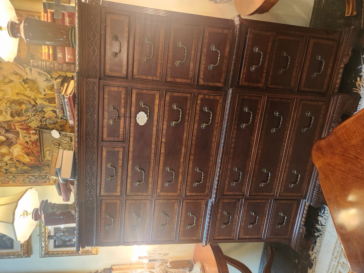 Booths of furniture and decor at Avonlea Antiques and Interiors in Jacksonville, Florida
