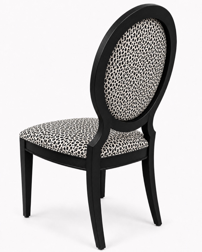 Cheetah print, black frame