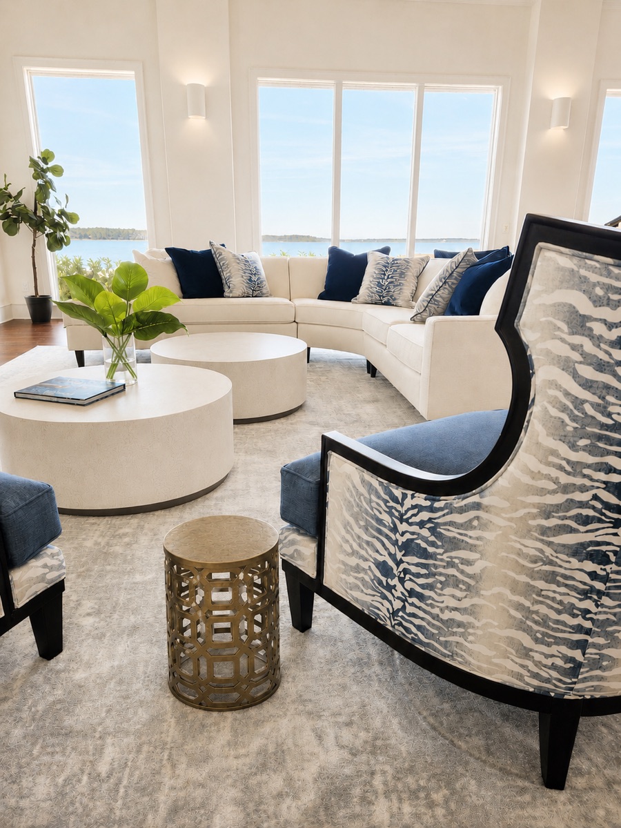 Colleton River living room, On the Wild Side