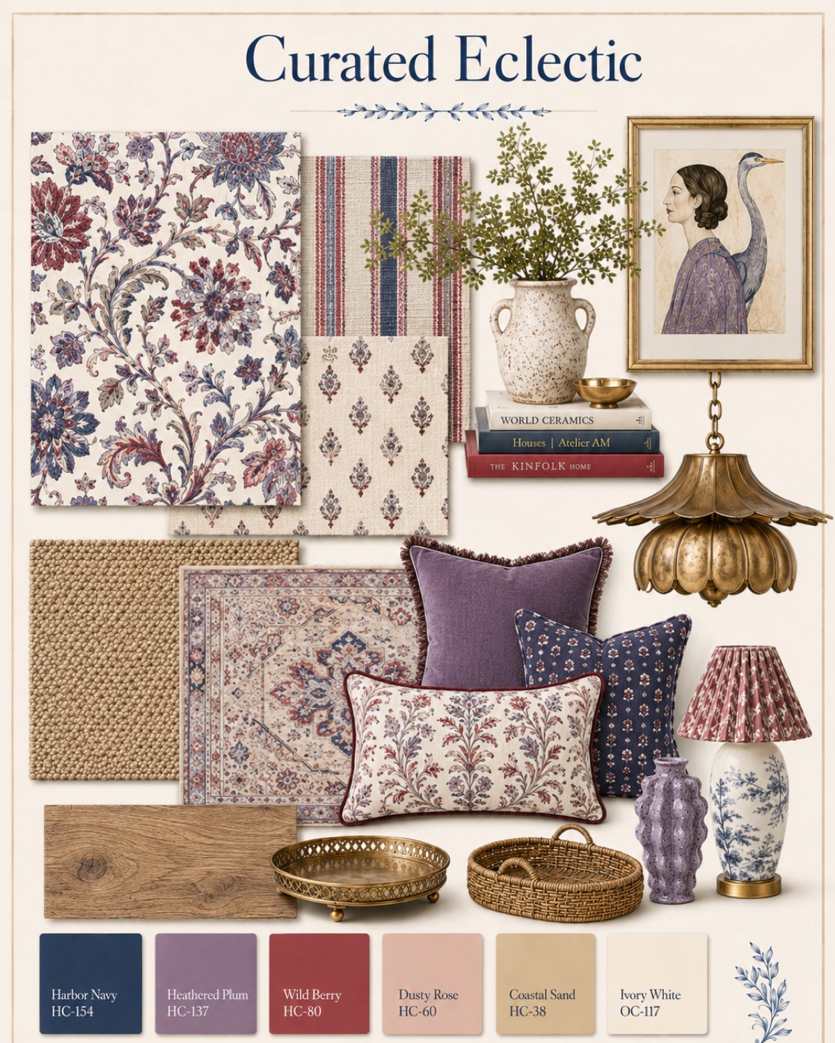 Eclectic mood board